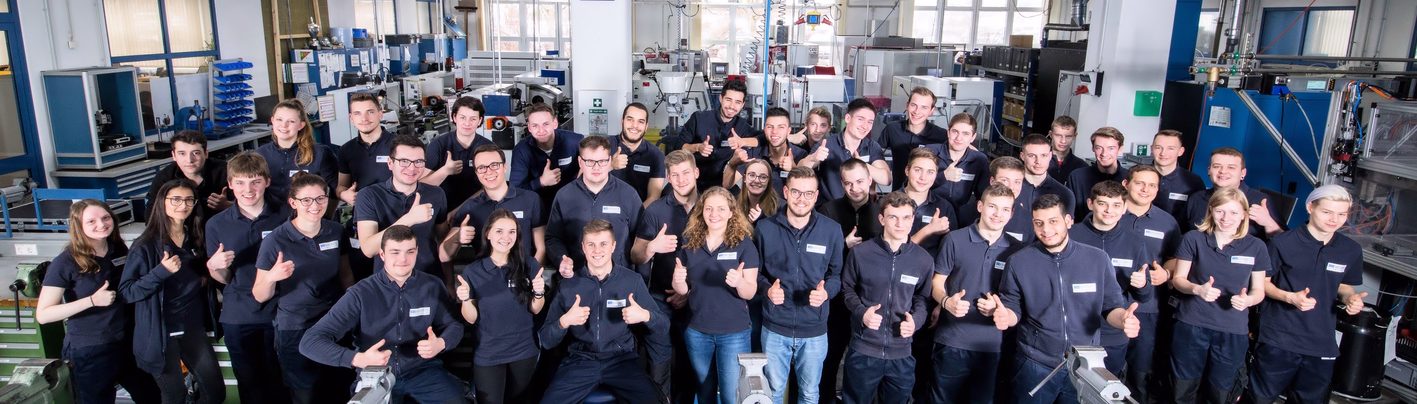 Azubis in der lehrwerkstatt 2020