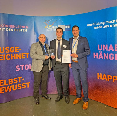 ETO GRUPPE Auszubildender zum besten Lehrling Deutschlands gek&uuml;rt - Johannes Kiener bekommt lokalen Lehrlingspreis und bundesweite Auszeichnung