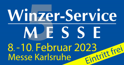 Winzer-Service Messe - Germany’s largest trade fair for viticulture, cellar management, fruit growing and distilling